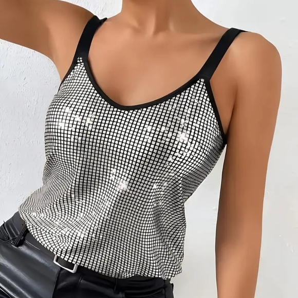 other Tops - Glamorous Silver Women's Camisole
